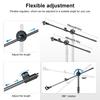 Boom Microphone Stand, Aokeo Floor-Mounted Tablet Microphone Stand with Tripod, 42-68 Inch Portable Microphone Stand with Hanger and Carrying Bag, Sup