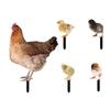 Chicken Garden Stakes Ornaments Garden Insert Yard Lawn Decoration Yard Signs