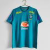 Retro fotbalový dres Brazílie Mistrovství světa 1998 Romario Ronaldo Kaka Roberto Carlos Krátký rukáv Dlouhý