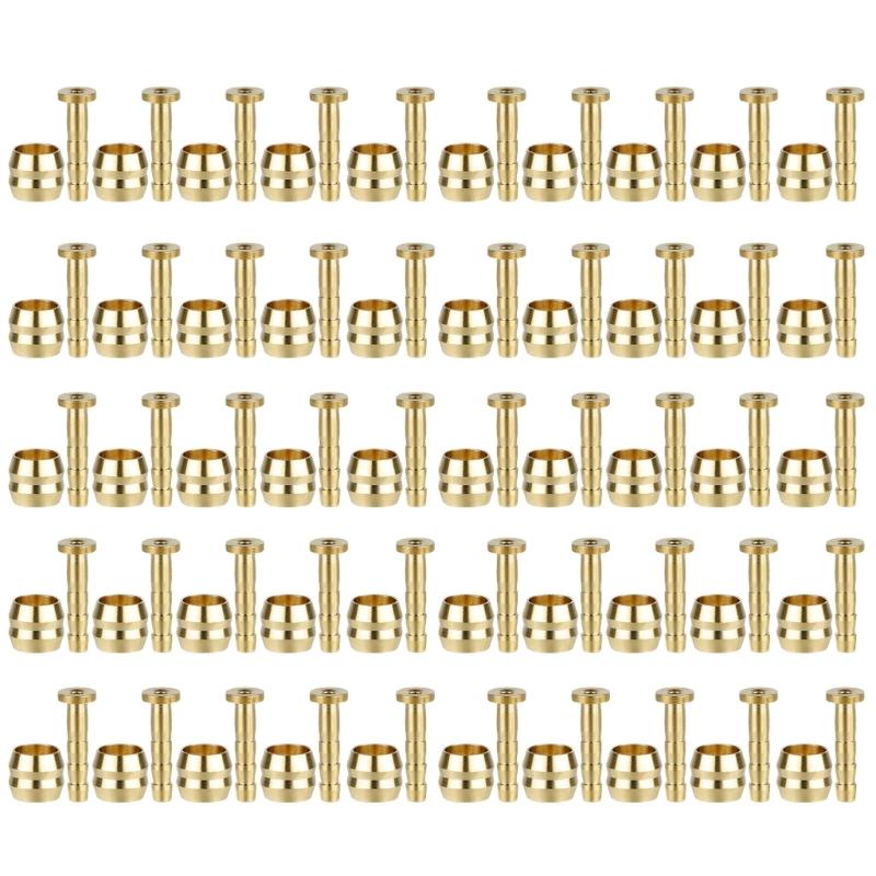 50 Set Bicycles Connecting Bolts Bleed for Bike Part Hydraulic Brake Hose Oil Pipe Connector Tube Fittings Insert