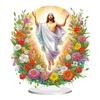 Acrylic Special Shape Cross Jesus Diamond Painting Tabletop Ornaments Kit Desktop Diamond Art Kits Rhinestones Desktop Ornaments