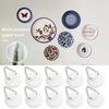 10Pcs Storage Hook Self-Adhesive Picture Hanger Easy Installation Hanging Hooks for Home Decorations