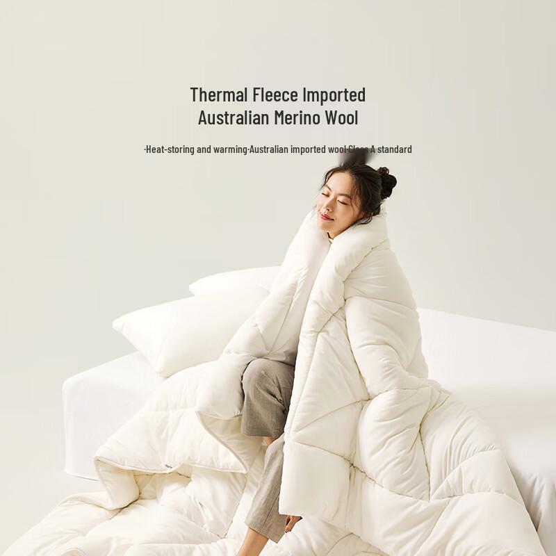 LOVO 100% Australian Wool Antibacterial Winter Quilt