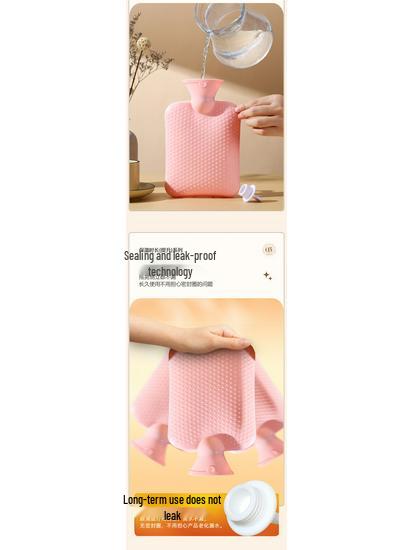 Large Hot Water Bottle: Warm Water Bag for Belly, Hand, and Bed