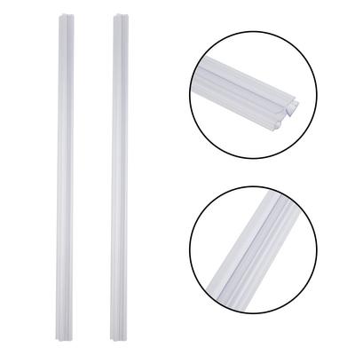 Shower Door Seal 2pcs 50cm Water Deflector Easy To Customize Length Suitable for Glass Doors Noise Reducing Design