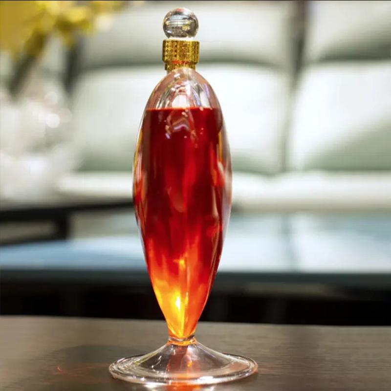 1000ml Heart-Shaped Wine Decanter Lead-Free Crystal Glass Whiskey Decanter Hand-Blown Wine Dispenser Bottle Glassware Carafe Gif