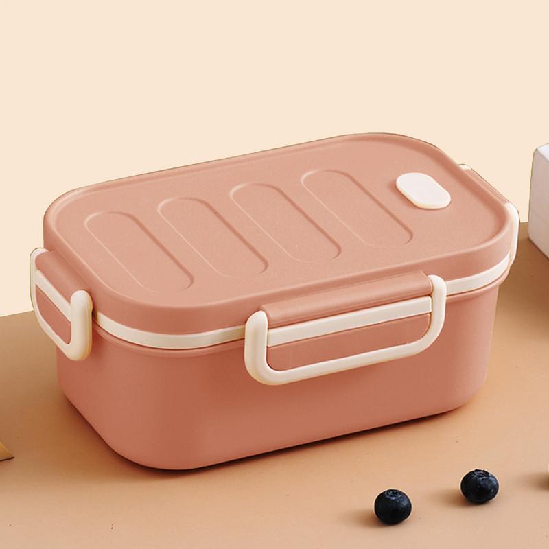 2 Layer Bento Lunch Box Kid High Capacity Microwave Divided Food Containers Portable Leakproof Office Camping Outdoor supplies