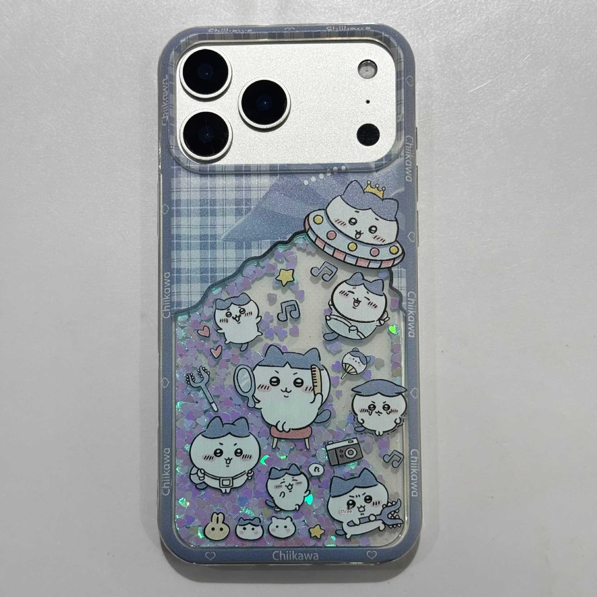 Chiikawa Apple 16 Pro Glitter Case for iPhone 15 Pro Max/17 Pro iPhone 16 Pro