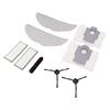 Vacuum Cleaner Accessories Kits for Roborock G20 Include 1 Mop Self Cleaning Brush 2 Mop 2 Dust Bag 2 Filter 2 Black