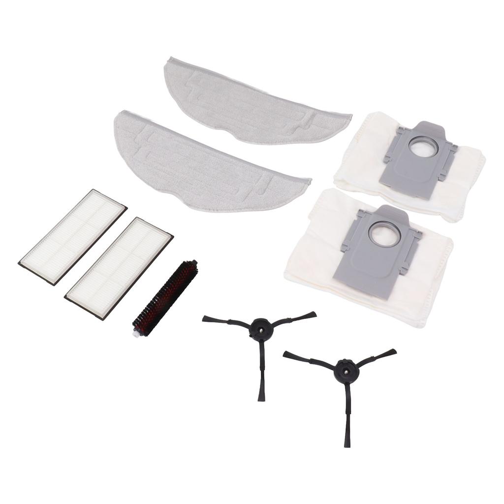 Vacuum Cleaner Accessories Kits for Roborock G20 Include 1 Mop Self Cleaning Brush 2 Mop 2 Dust Bag 2 Filter 2 Black