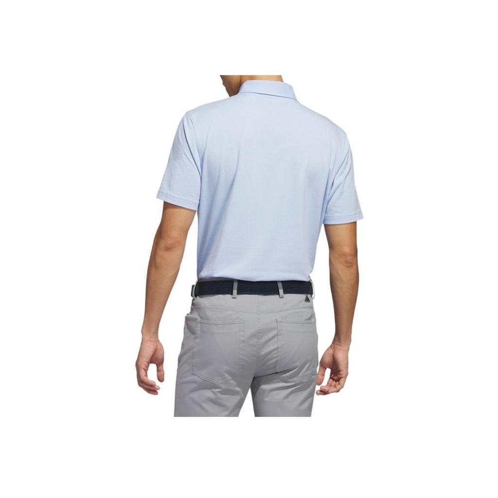 Adidas Pure Cotton Logo Embroidered Polo Shirt Men Tops Light-Pink Blue HS1109