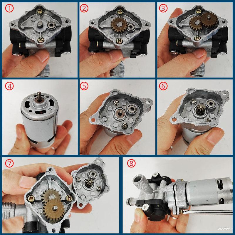 Pressure Washer Zinc Alloy Pump Head No Motor Plunger Portable Lithium Power Cleaner Accessories Car Washing Machine Pump