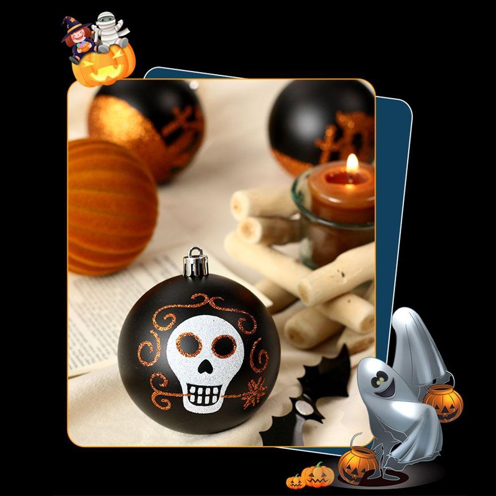 9Pcs/Set Creative Halloween Decoration Pendant 8cm Halloween Ball Ornament Home Decoration