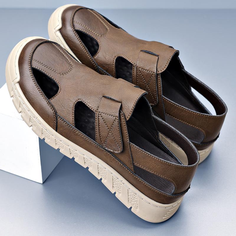 Fashion New Arrival Men's Toe Wrapped Sandals Quick-Dry Water-Friendly Sandaly Outdoor Male Beach Shoes All-match Dual-Purpose Slippers