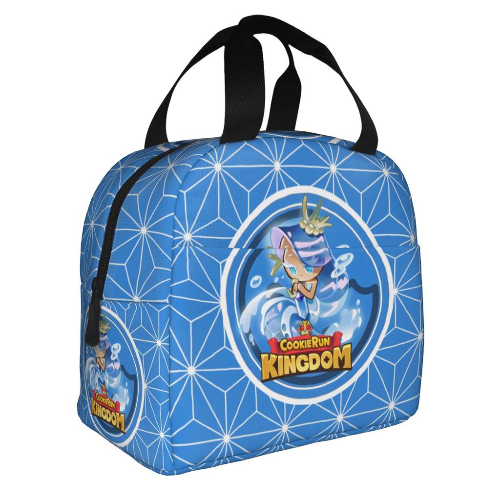 Cartoon Cookie Run Kingdom Game  Insulated Lunch Bags for School Office Anime  Waterproof Cooler Thermal Lunch Box Women Men