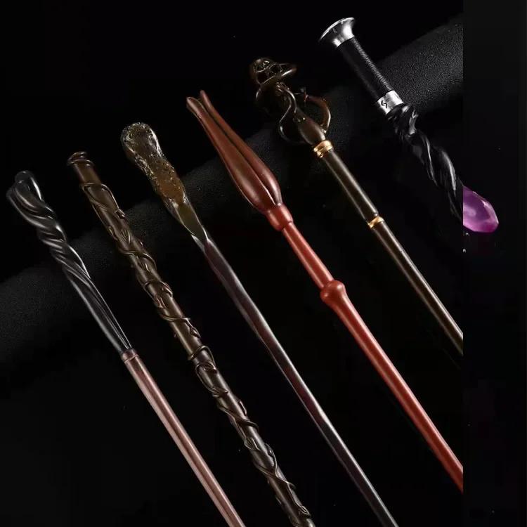 25 styles Anime Cosplay Show Metal Core Magic Wand Children Decoration Toy Accessories For Kids Bacchetta Di Plastic Magic Stick