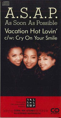 

CD A.S.A.P. - Vacation Hot Lovin CODA104PROMO BETTER DAYS Japan Soul/Funk Used