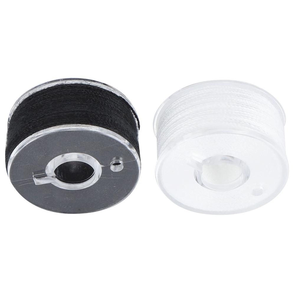 36pcs Transparent Bobbins Box Set Size A Plastic Bobbin Case Sewing Threads Set For Sewing Machines