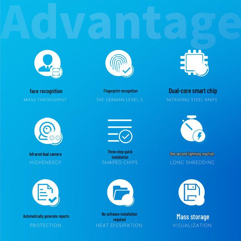 Deli Face & Fingerprint Time Attendance System CN plug (adapter included)