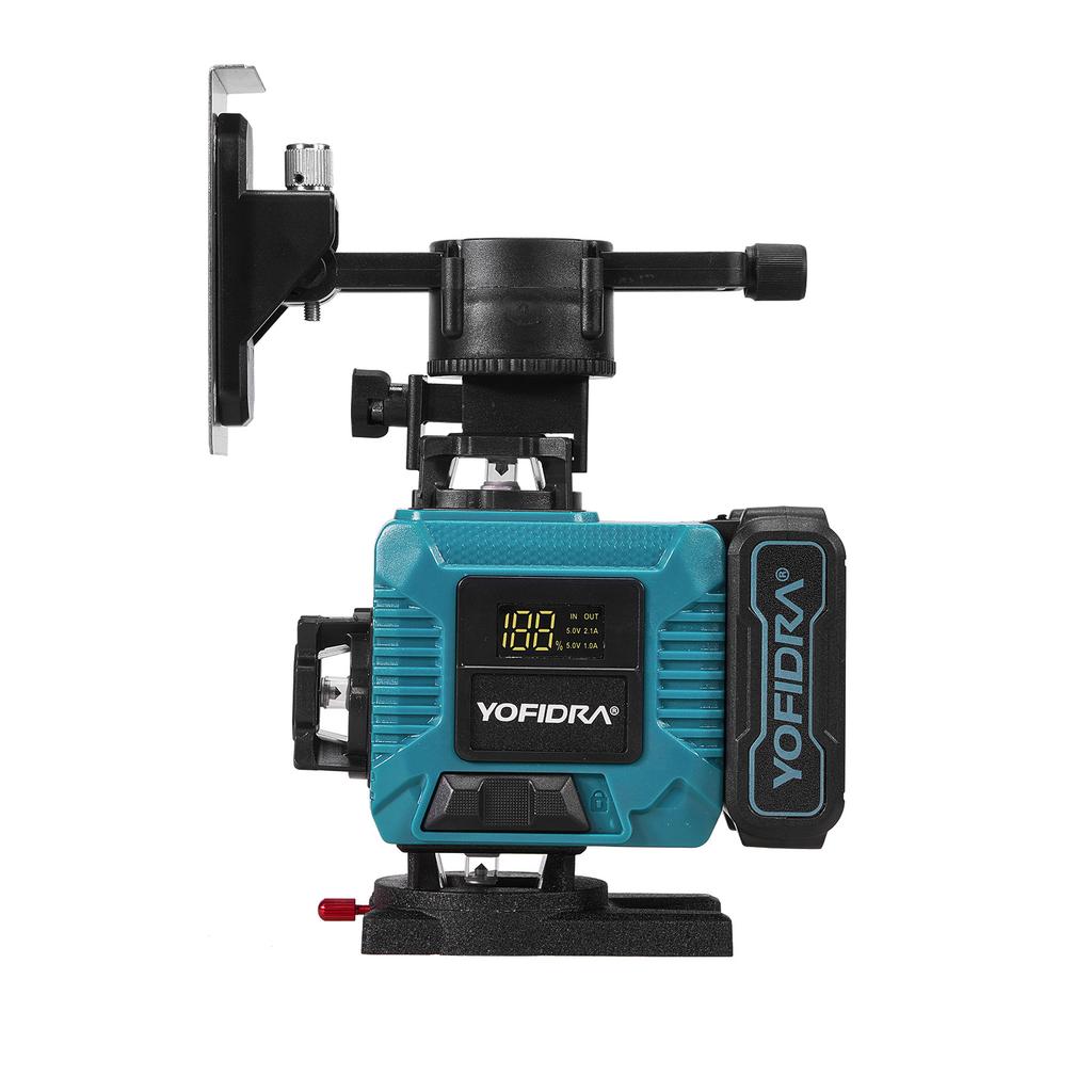 Yofidra 4D Professional Laser Level 16 Lines Horizontal And Vertical With APP Remote Control 360°Self-leveling Laser Levels