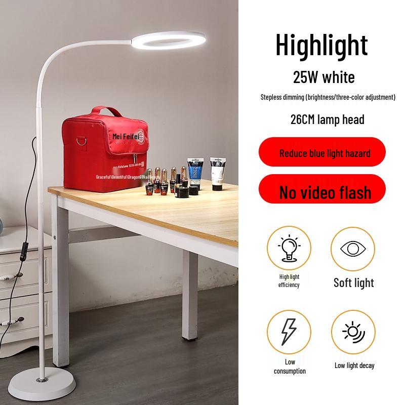 Eyelash Extension & Microblading Lamp - 110V, Shadowless Cold Light, Super Bright for Beauty & Nail Salons