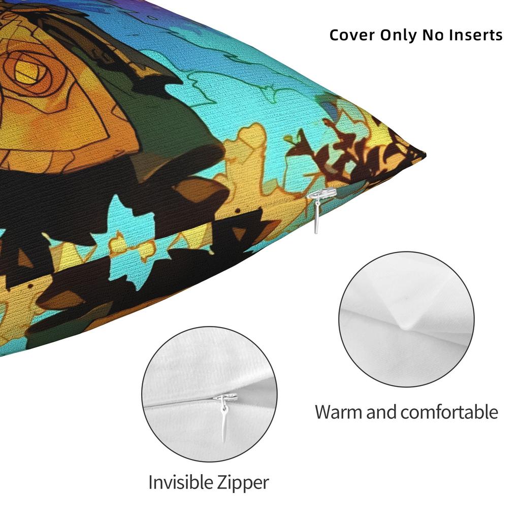 World of Warcraft Game  Pillow Cover  Soft Cushion Cover Retro Trendy Pillow Case For Living Room Sofa