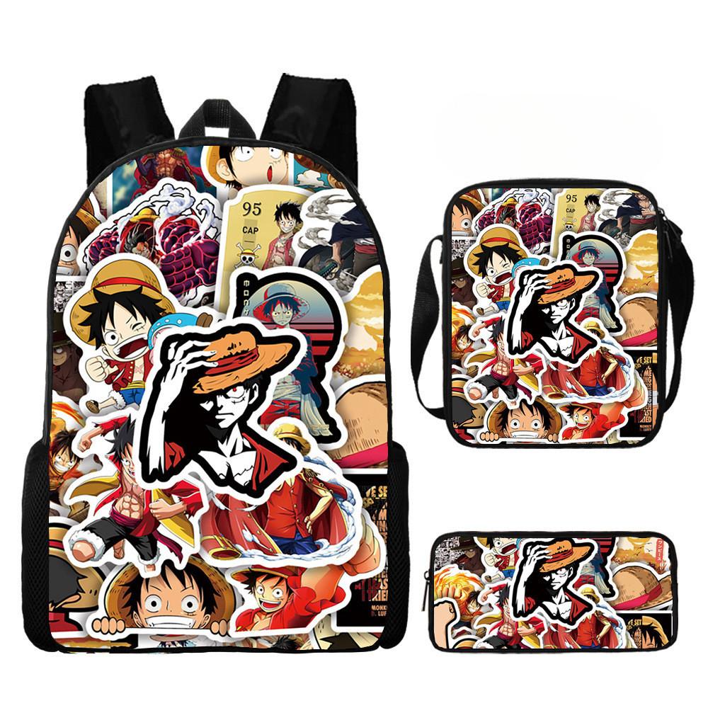 One Piece Backpack Set For Kids With Breathable Oxford Fabric And Cartoon Character Design For School Use