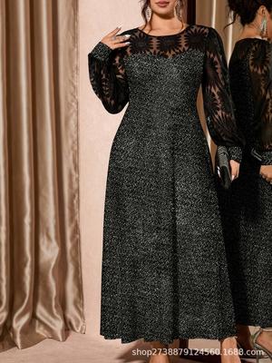 Gold Mesh Evening Dress U 8329