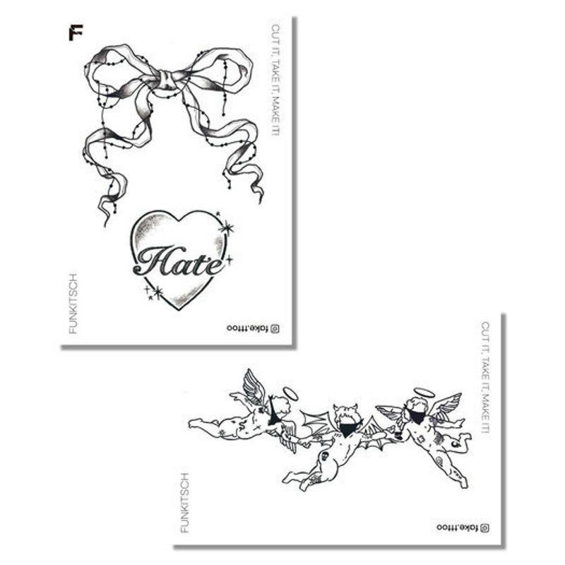 

Набор тату-стикеров «Ненависть-Граница»