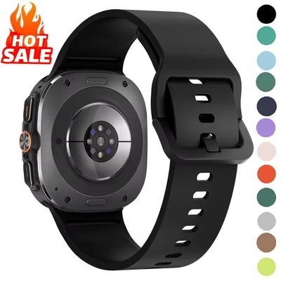 Cinturino in Silicone Originale Per Samsung Galaxy Watch Ultra Cinturino 47mm Accessori Bracciale Sportivo correa Galaxy Watch 7 Ultra 47 mm