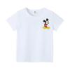 New Childrens ShortSleeved TShirt Fashionable Mouse Print Kids Solid Color Cotton Soft Clothes Boys and Girls Tops