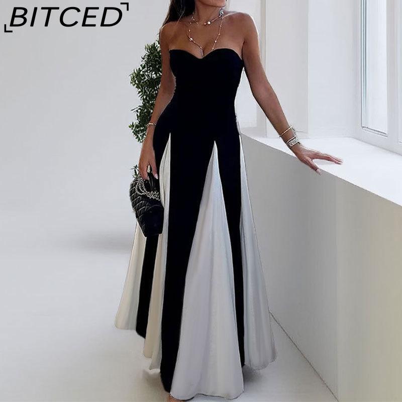 

BITCED Women s Fashionable Evening Gown Dress: Elegant, Sensual, and Figure-Flattering S