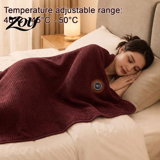 Gezellige Lees Sjaal met Warmte Grafeen Verwarmde Sjaal Wrap, USB Oplaadbaar Draadloos Verwarmingsdeken 3 Lichte Draagbare Niveaus, Wasbaar Winter