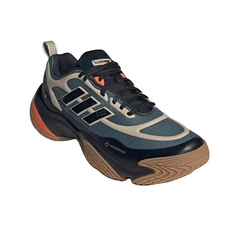 adidas Wear-resistant And Waterproof Low-Top Casual Running Shoes Unisex Brown Black Sneakers JQ7576