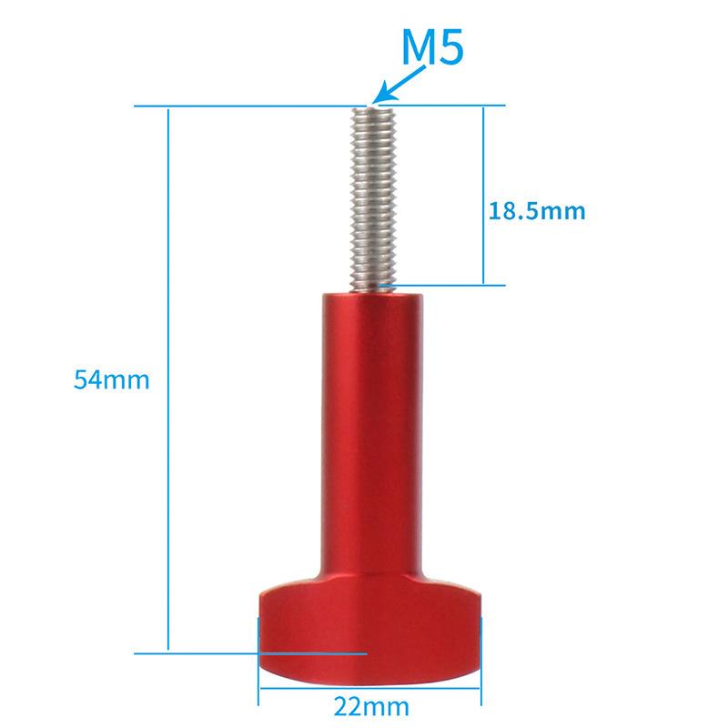 Für Gopro 13 Zubehör Aluminiumschraube CNC-Legierung T-Kopf Rändelschraube M5 Edelstahlbolzen Für Go Pro 12 11 DJI OSMO Action 4 Kamera