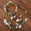 Simulation Flower Floral Garland White Bridal Crown Fairy Flower Headband  Wedding Party