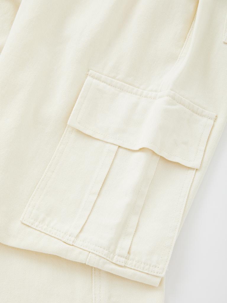 IKALOOK Spring/Autumn Loose Fit Elastic String Cargo Pants Dpt122