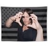 Norman Reedus Wall Tapestry Polyester Retro American Flag Design for Bedroom And Living Room Decor the Walking Dead Theme