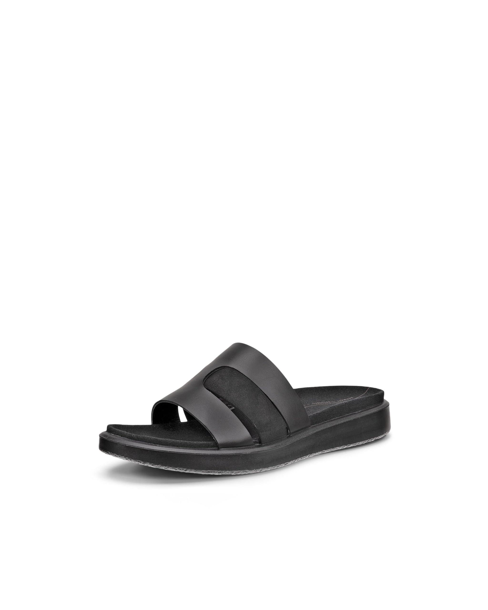 

ECCO Float Genuine Leather Women s Flat Sandals, 27374351052, Black/Black, Size 23.5 cm, 3E