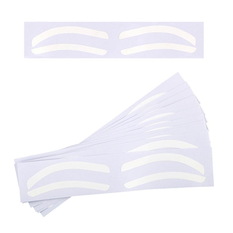 10Pairs Disposable Eyebrow Design Stencil Eyebrow Tint Airbrush Auxiliary Sticker For Brows Shaping