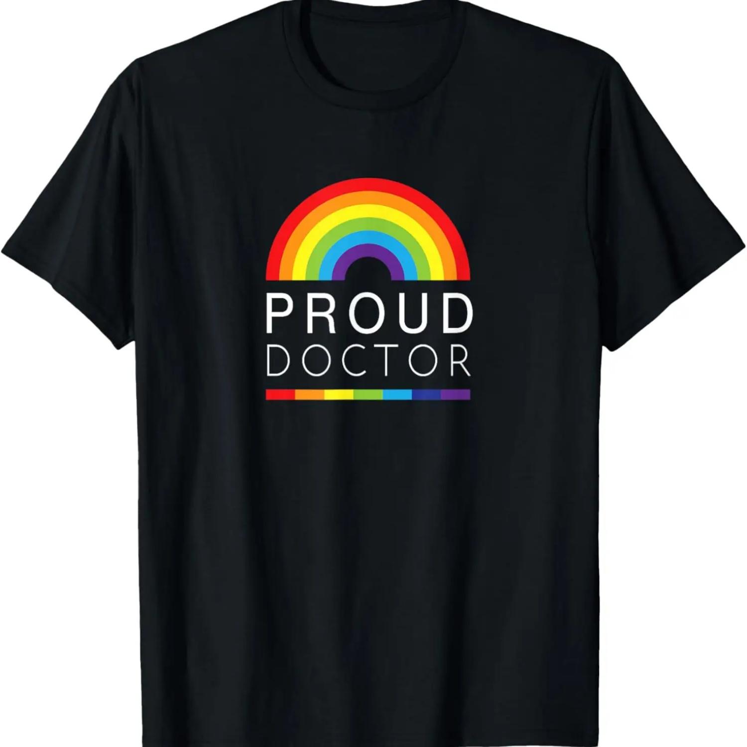

Proud doctor - LGBTQ doctors pride professionals T-Shirt XXXXXL чорний