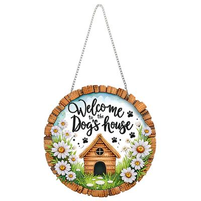 Acrylic 2D Flat DIY Special Shape Hanging Diamond Art Kits Rhinestone Diamond Art Window Pendants Wall Decor for Home & Windows
