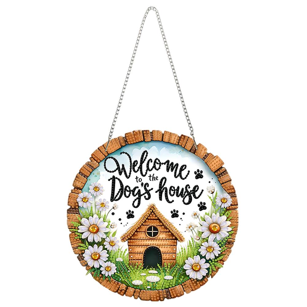 Acrylic 2D Flat DIY Special Shape Hanging Diamond Art Kits Rhinestone Diamond Art Window Pendants Wall Decor for Home & Windows