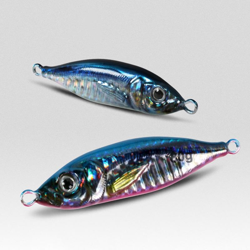 3D Inkjet Printing S-shaped Iron Plate Bait Luminous Long-range Bionic Bait Deep-sea Boat Fishing Bait