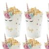 Unicorn Party Pattern Snacks Popcorn Packaging Paper Box Props Decoration
