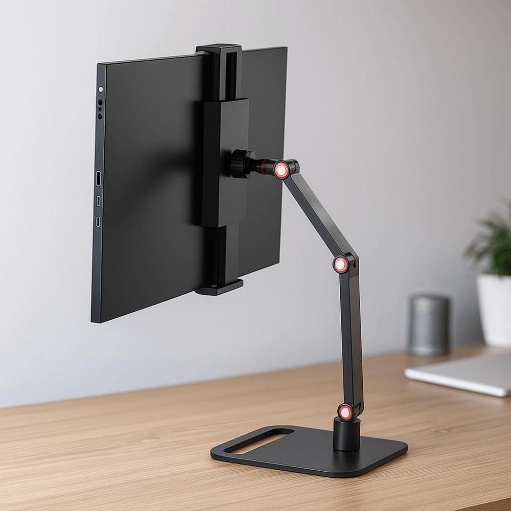 Punch-Free Screen Holder Adjustable Height Monitor Bracket Portable Monitor Holder  Office
