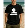 Zen-Inspired Stone Arrangement Sign, Relaxed And Minimalist Style for All-Season Comfortable T-Shirt, Highly Versatile for Fitness Training