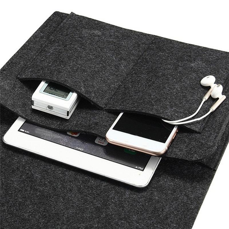 Felt Bedside Storage Bag Organizer Bed Desk Bag Sofa TV Remote Control Hanging Caddy Couch Storage Organizer Bed Holder Pockets
