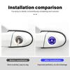 8pcs Car Door Keyhole Sticker Lock Protector Anti-blocking Decal For Mercedes Benz W202 W212 W126 W140 W168 W177 CLS GLE GLC GLS QS1