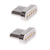2 Pack Aluminum Magnetic Tips Micro USB Male Plug Convert Adapter Charging Connector Head for